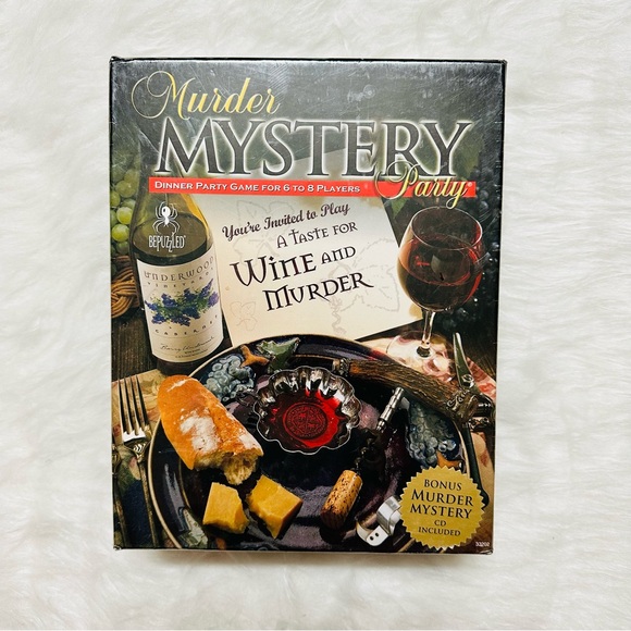 Other Murder Mystery Wine And Murder Dinner Party Game For